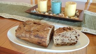 NoKnead Artisan Cinnamon Raisin Bread [upl. by Ahsirkal706]