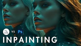 Photoshop vs Midjourney Inpainting  Midjourney Inpainting Tutorial [upl. by Delora]