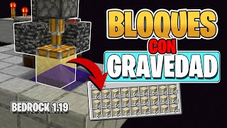 GRANJA de ARENA y BLOQUES CON GRAVEDAD para Minecraft Bedrock 119 [upl. by Eeresid]