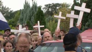 Hundreds at funeral for supremacist TerreBlanche [upl. by Eniroc]