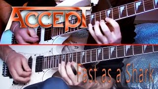 Accept  Fast as a Shark Guitar Cover [upl. by Lianne656]