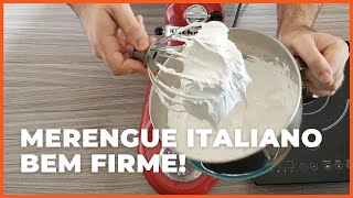 RECEITA DE MERENGUE ITALIANO PERFEITO  BASES DA CONFEITARIA [upl. by Annais]