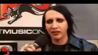 Marilyn Manson Talks About HeartShaped Glasses [upl. by Doner]