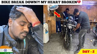 Breakdown 💔Fixing New Fog light  Ladakh Ride🔥 Epi 3  All india🇮🇳 Solo Ride [upl. by Mateusz]