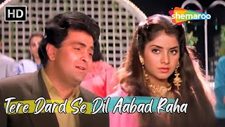 Tere Dard Se Dil Aabad Raha  Divya Shahrukh Rishi Kapoor  Kumar Sanu Hit Sad Songs  Deewana [upl. by Nonna]