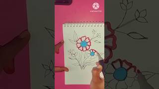 Flower Drawing art viralshort shortvideo shortsfeed viralvideos trending [upl. by Meggy]