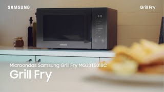 Samsung  Horno microondas Grill Fry versión vertical [upl. by Hares638]