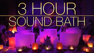 432Hz  3 Hour Crystal Singing Bowl Healing Sound Bath 4K No Talking  Singing Bowls  Sound Bath [upl. by Neret]