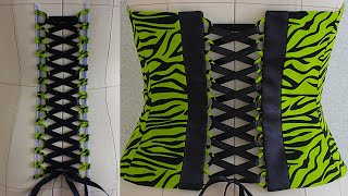 How to make CORSET LOOPS for corsets PROFESSIONAL METHOD [upl. by Hawker169]