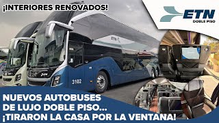 ¿Viajando en los autobuses más lujosos de México  Volvo 9800 Dos pisos  RussohBusman [upl. by Esinereb]