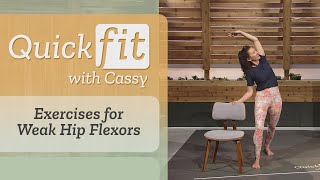 Exercises for Weak Hip Flexors  Quick Fit With Cassy [upl. by Jayne467]