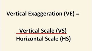 How to Calculate the Vertical Exaggeration of a Cross Section [upl. by Aitsirhc]