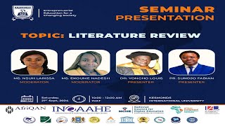 SEMINAR PRESENTATION  LITERATURE REVIEW [upl. by Aed]