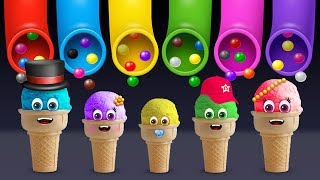 Ice Cream Finger Family Song  Daddy Finger Rhyme [upl. by Eskill538]