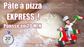 Pâte à PIZZA facile en 20 MIN CHRONO ⏱️ [upl. by Hulton548]