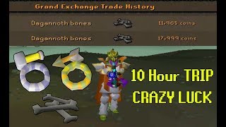 10 Hour Dagannoth Kings Trip NOTED BONES Guide OSRS [upl. by Crisey454]