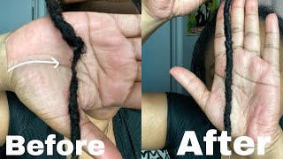 HOW TO REPAIR THIN SPOT ON LOCS FAST  no added hair [upl. by Mcgrath]