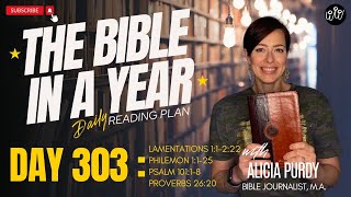 Day 303 THE BIBLE IN A YEAR – Lamentations Philemon Psalms amp Proverbs [upl. by Jeffie]