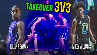 Julian Newman Throws Ball Off Mikey Williams Head Then Mikey GOES OFF Julian Challenges Kyree 😱 [upl. by Josefina]