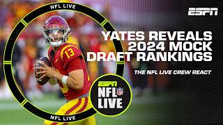 Pay ATTENTION to Caleb Williams amp Drake Maye  Field Yates reveals his QB rankings 🍿  NFL Live [upl. by Notnarb]