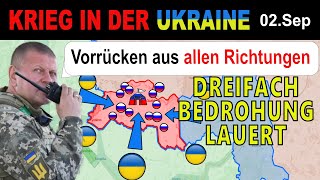 02SEPTEMBER Ukrainer ERÖFFNEN NEUE ANGRIFFSACHSEN in Kursk  UkraineKrieg [upl. by Anoynek]