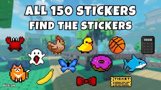 How To Get All 150 Stickers in Find The Stickers 150  Roblox [upl. by Sola]