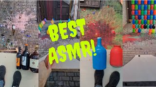 TOP Bottle Rolling Down Stairs ASMR  Breaking Glass Bottles  ASMR Compilation [upl. by Mahgirb733]