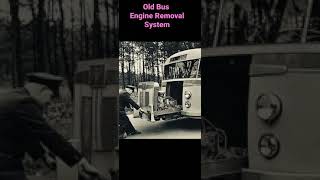 Old Bus Engine Model  1950 DAFDomburg diesel bus  with slide out motor for ease of maintenance [upl. by Drawoh599]