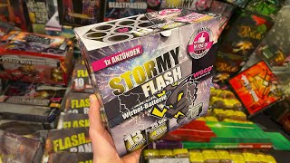 Stormy Flash Weco Batterie  1399€ Lidl Feuerwerk 202324  PyroStop [upl. by Lebam72]