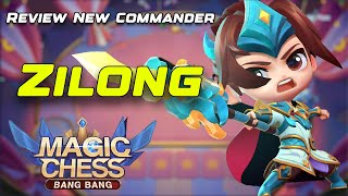 COMMANDER ZILONG  REVIEW NEW COMMANER MAGIC CHESS TEST SERVER [upl. by Esilahc757]