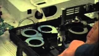 SANYO PLCXW200 250 PROJECTOR REPAIR [upl. by Barraza]