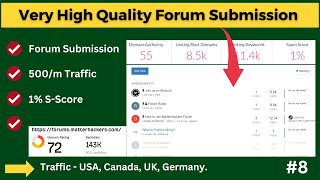 📈 Boost Your Website Traffic with High Quality Forum amp FAQ Submission Backlinks 🚀  forumbacklinks [upl. by Karlens]