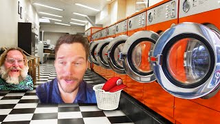 Chris Pratt visits his local Laundromat [upl. by Aihsened]