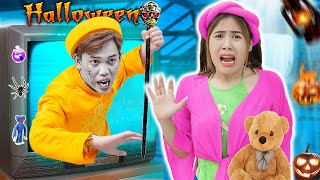 QUÁI VẬT TRONG CHIẾC TIVI ĐEN TRẮNG  Xin Chào Halloween Huyền Diệu  Biệt Đội Tấm Cám  Miu Miu TV [upl. by Gnas363]