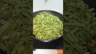 CLUSTER BEANS STIR FRYGORIKAYI PALYAsidedishfor rice chapathishortsyoutubeshorts [upl. by Nabala402]