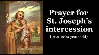 Prayer for St Josephs intercession [upl. by Pride]