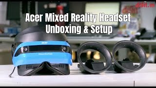 Acer Windows Mixed Reality Headset  Unboxing amp Setup  Digitin [upl. by Nevai998]