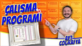 AYT COĞRAFYA GARANTİ KONULAR DERS ÇALIŞMA PROGRAMI [upl. by Essiralc]