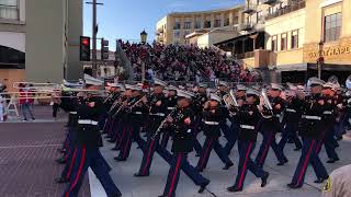 US Marines Marching Band  Rose Parade Jan 1 2022 [upl. by Zelle700]