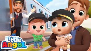 Choo Choo Train Song  Little Angel Kids Songs amp Nursery Rhymes [upl. by Isa532]