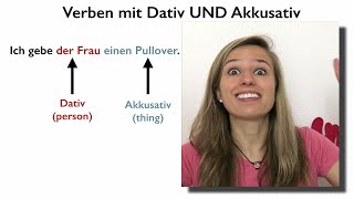 Verbs with Accusative AND Dative in German [upl. by Juno]