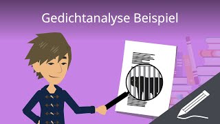 Gedichtanalyse Beispiel  einfach erklärt [upl. by Ardnuhsor]