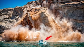 Massive Crazy Rockfalls and Landslide Compilation [upl. by Sitsuj]