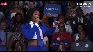 Megan Thee Stallion performing at VP Kamala Harris rally in Atlanta [upl. by Gay759]