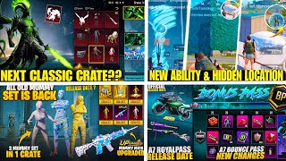 🟡 Next Classic Crate Bgmi  New Features 33 Update Bgmi  Mummy M416 Bgmi  Bonus Pass Bgmi [upl. by Nalac]