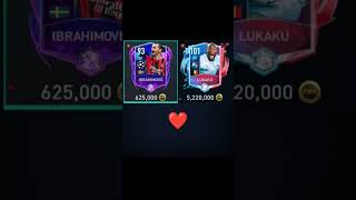 Zlatan Ibrahimovi🇸🇪 Vs Lukaku🇧🇪 football eafc24 fifamobile ibrahimovic lukaku [upl. by Tymes]