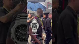 stormzy attended the F1 Grand Prix of Great Britain wearing a discontinued patekphilippe Nautilus [upl. by Pooley714]