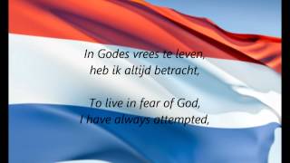 Dutch National Anthem  quotHet Wilhelmusquot NLEN [upl. by Ahsian]