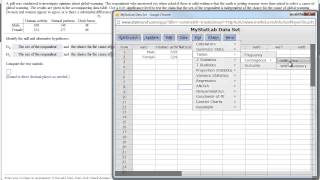 StatCrunch  Chi Square Contingency Table Example [upl. by Vinna452]