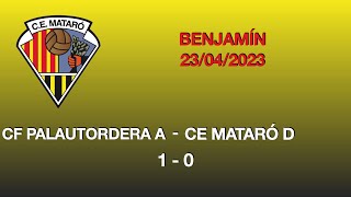 Benjamín CF Palautordera A 1  CE Mataró D 0 [upl. by Lucias]